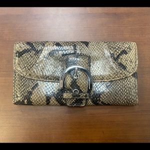 Snakeskin Coach wallet